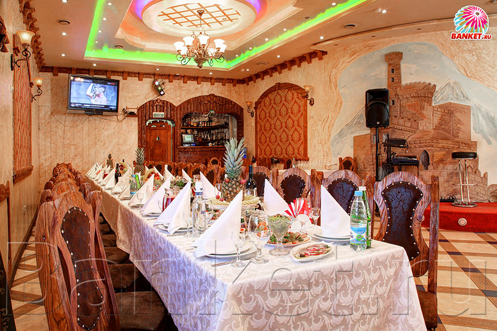 Ресторан Крепость — Основной, фото банкетного зала