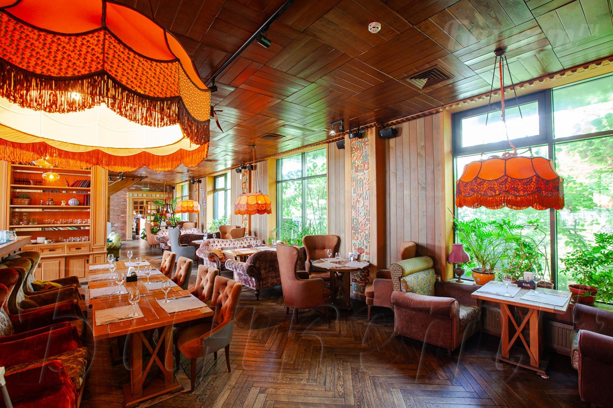 Кафе Библиотека — Основной зал (Два этажа), фото банкетного зала