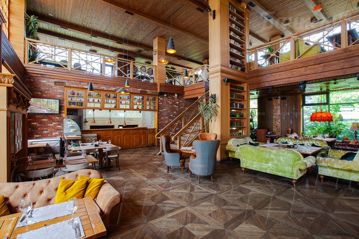 Основной зал (Два этажа) — Кафе Библиотека