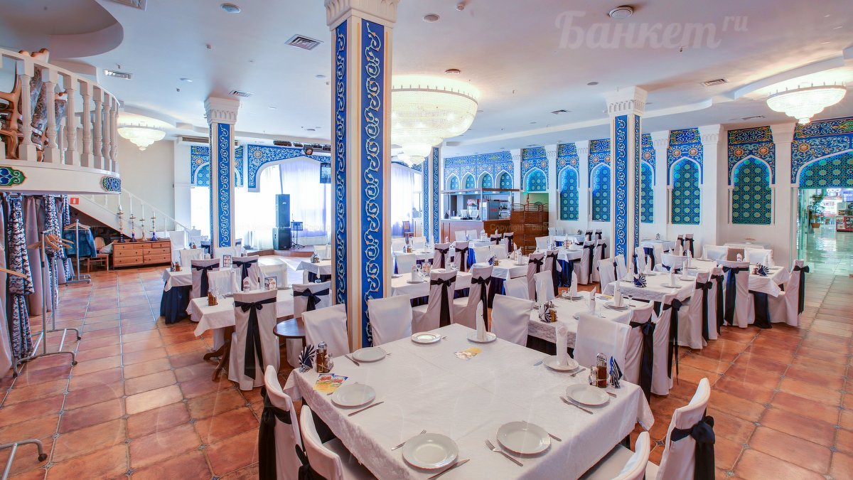 Ресторан Бакинская Бухта — Зал 1, фото банкетного зала