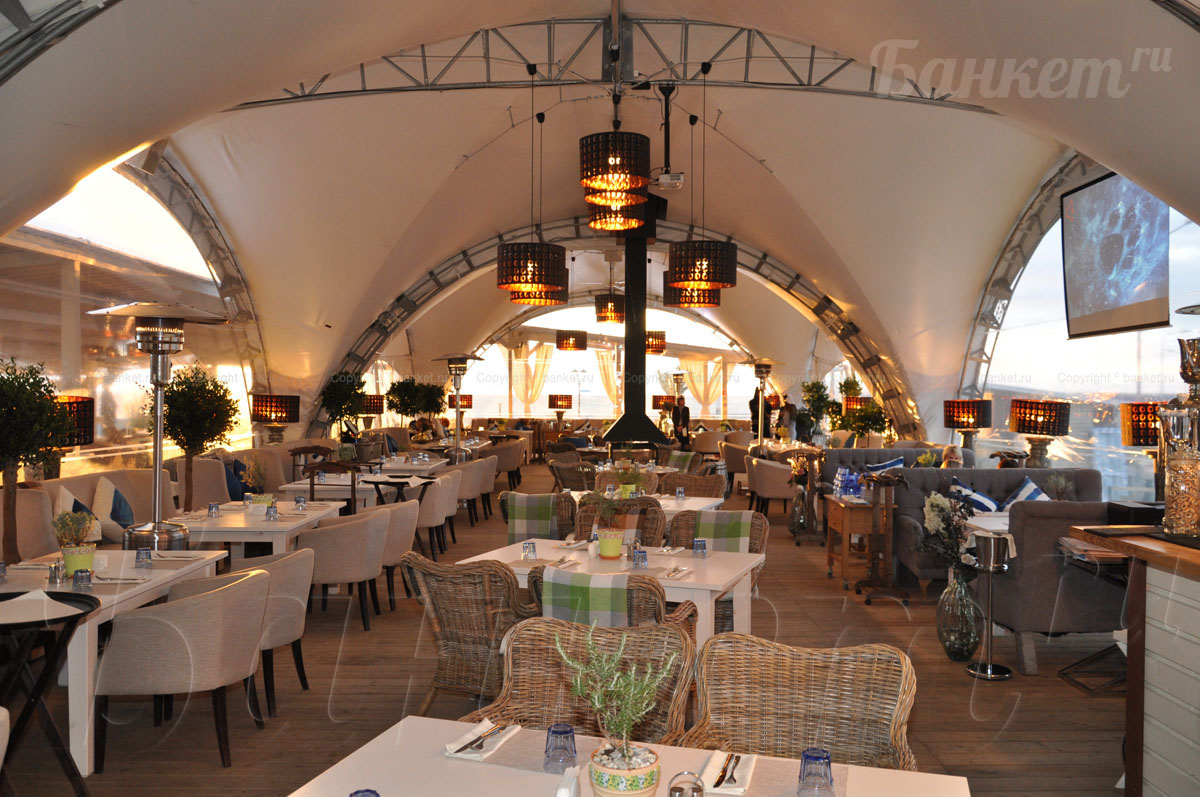 Парус кафе — Основной зал, фото банкетного зала