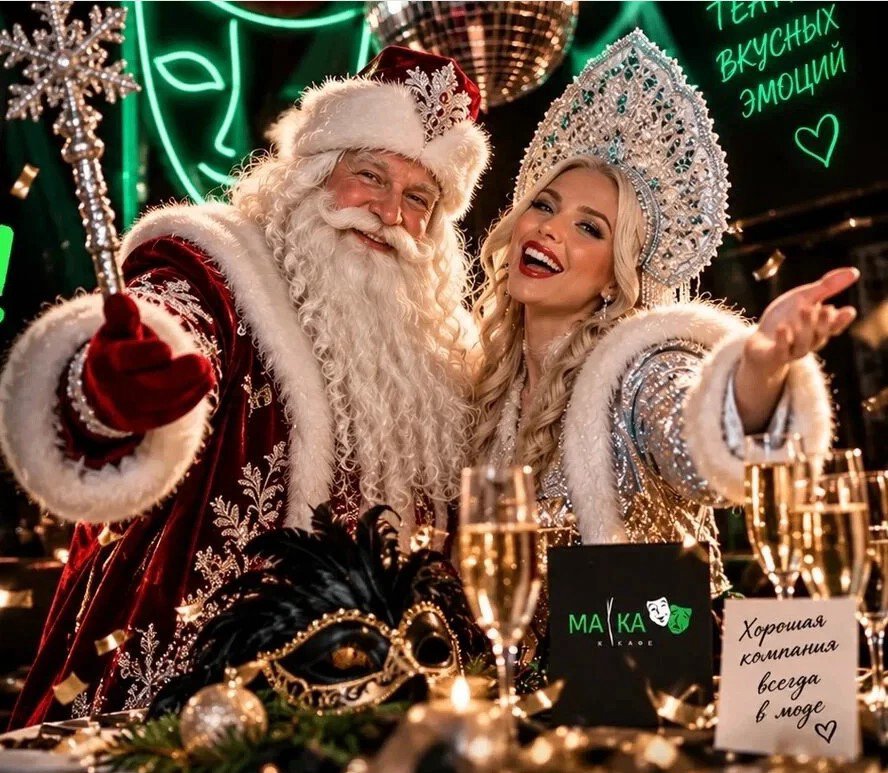 Встреча Нового 2027 года в кафе Маска — фото площадки