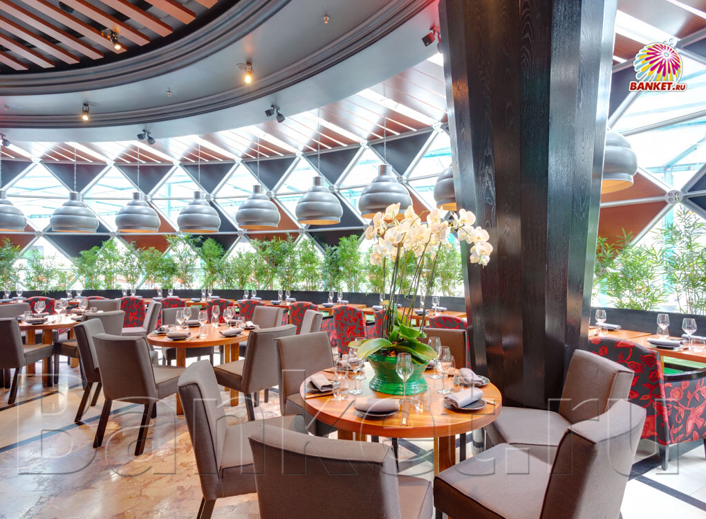 Novikov restaurant&bar — Основной зал, фото банкетного зала