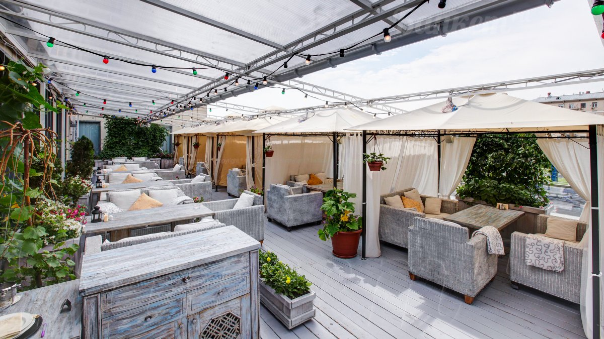 Летняя веранда на крыше — фото 6