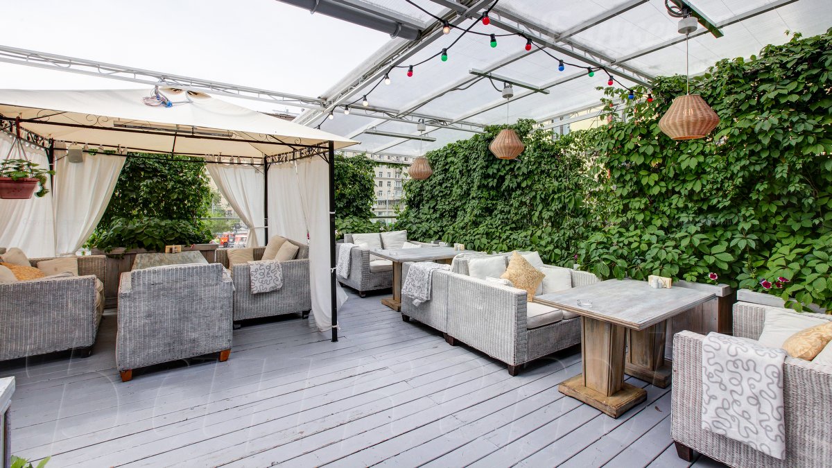 Летняя веранда на крыше — фото 11