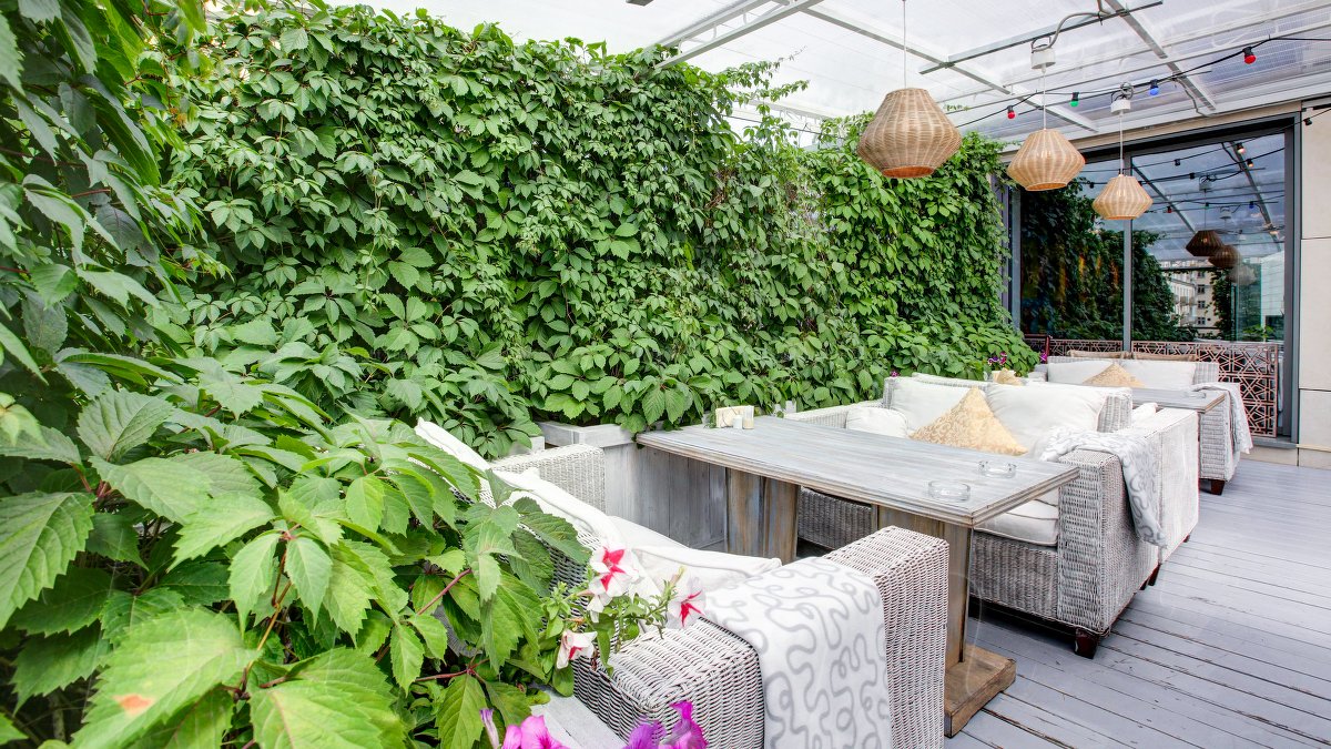 Летняя веранда на крыше — фото 13