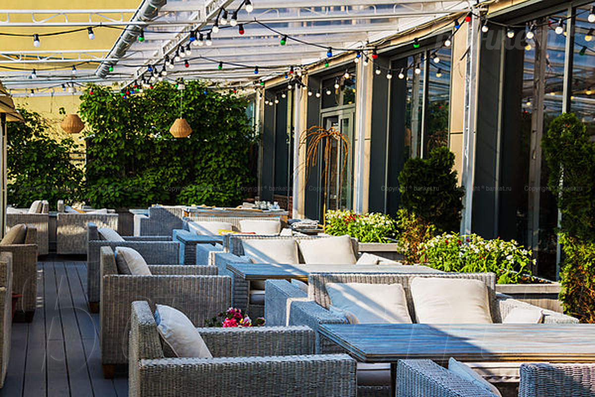 Летняя веранда на крыше — фото 14