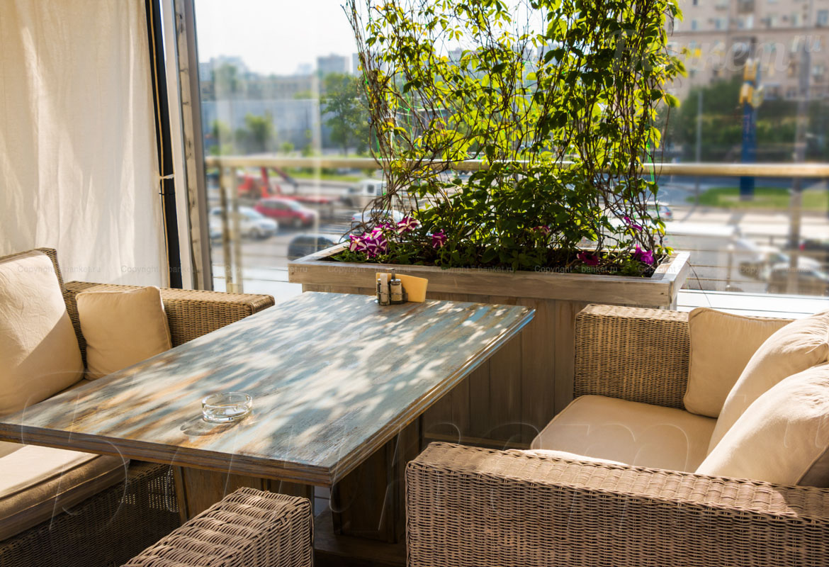 Летняя веранда на крыше — фото 15