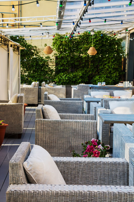 Летняя веранда на крыше — фото 16