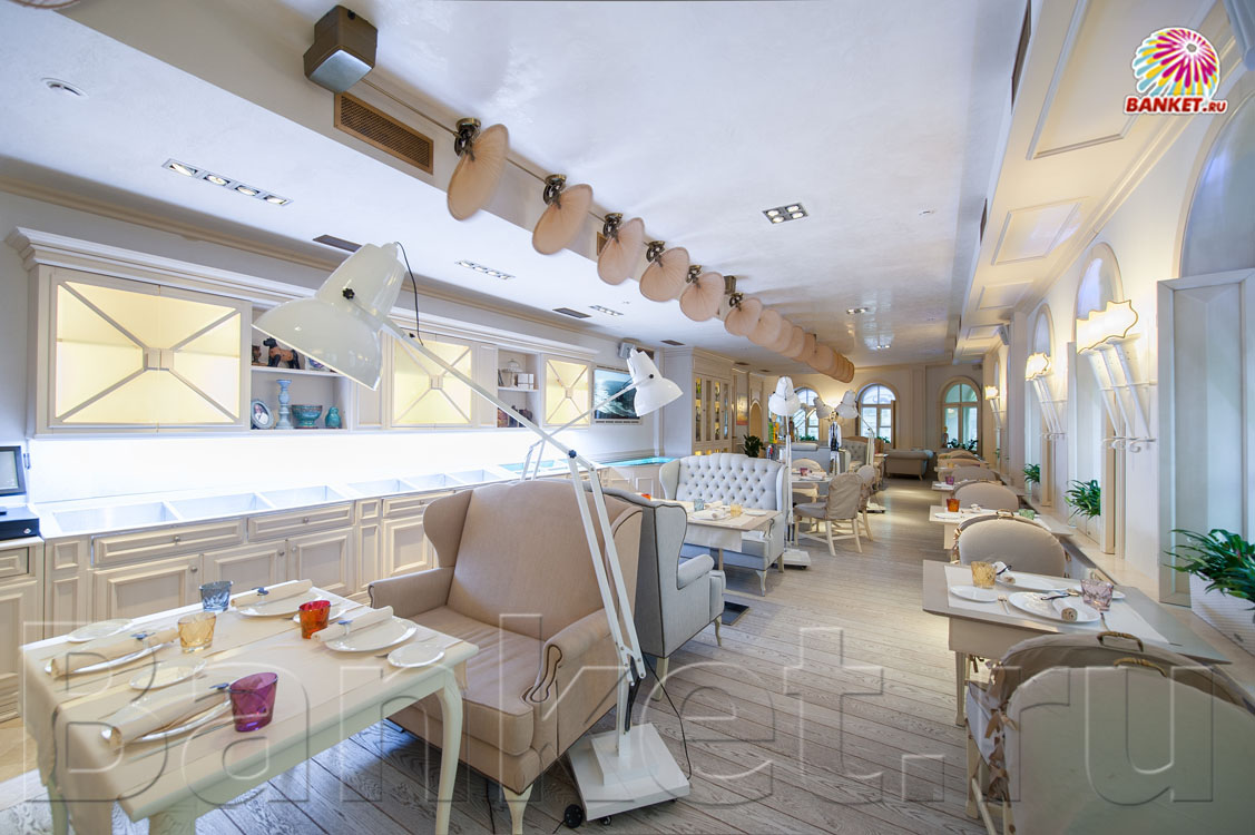 Ресторан Белый — Основной зал, фото банкетного зала