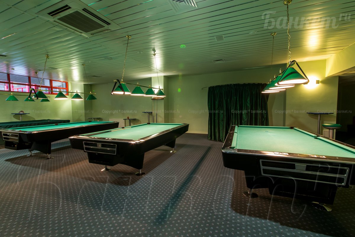Зал американского бильярда — банкетный зал Ресторанный комплекс Локомотив