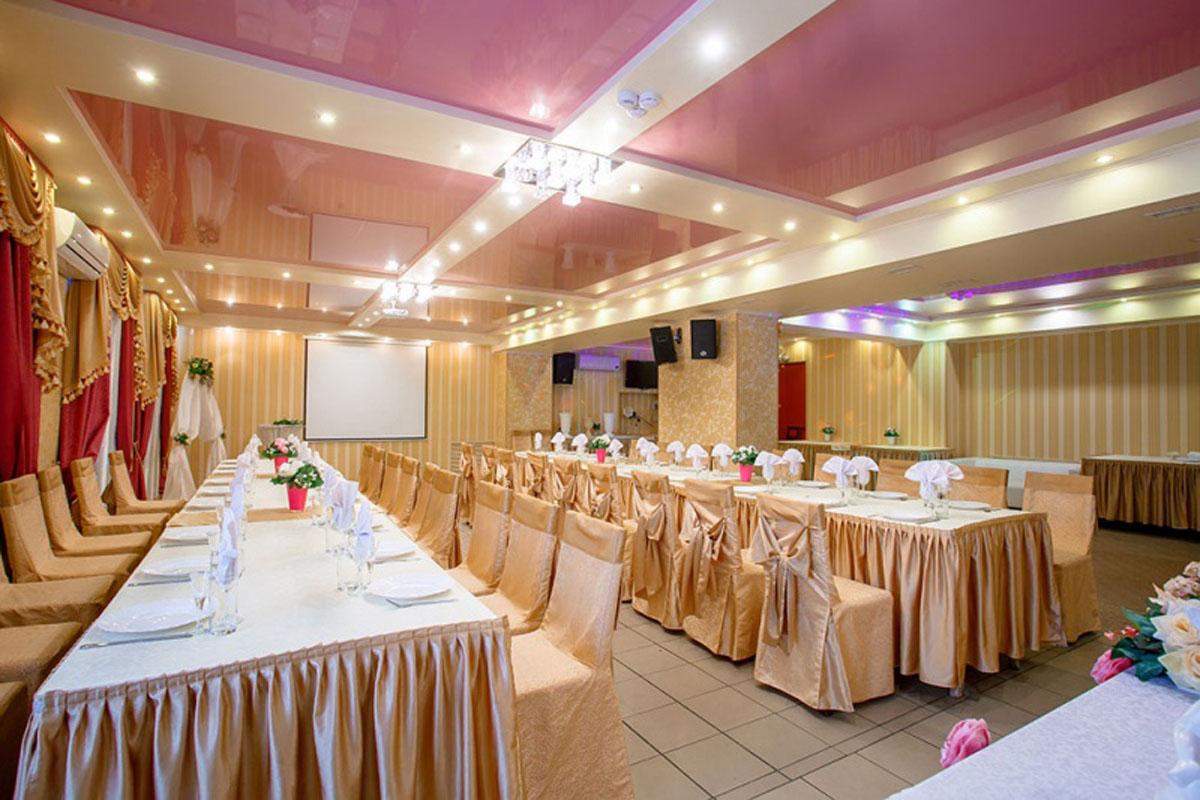 Белая роза — Основной зал, фото банкетного зала