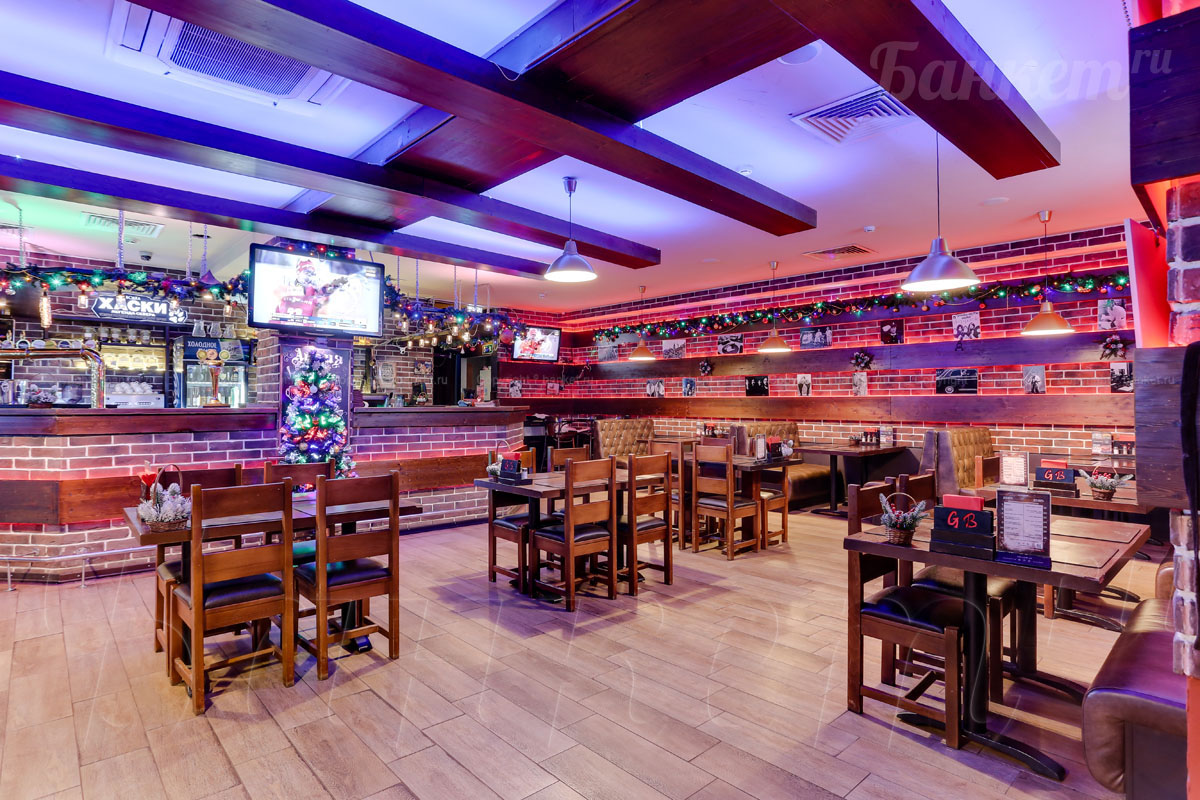 Клуб Гластонберри — Первый зал, фото банкетного зала