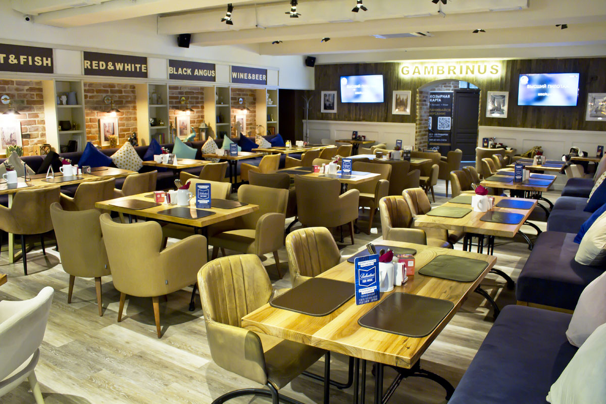 Гамбринус — Нижний зал (Марксистская улица, 20, стр.1), фото банкетного зала