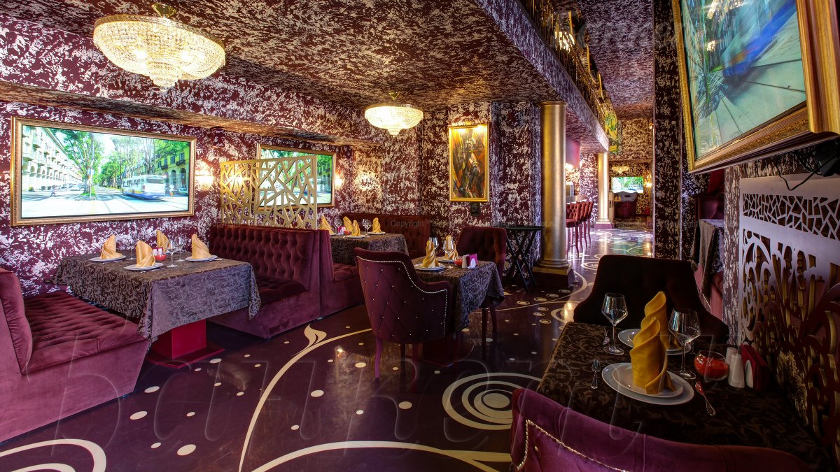 Ресторан Бархат — Основной зал, фото банкетного зала