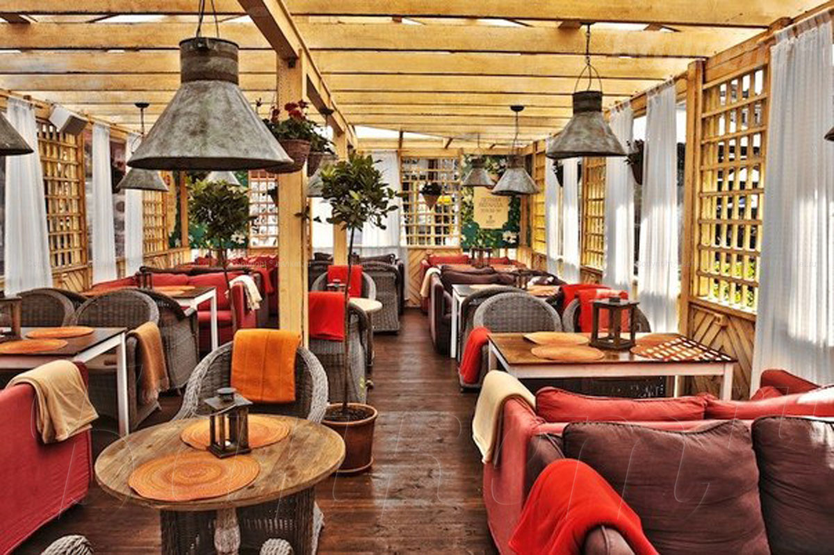 Ресторан Хочу харчо — Основной зал, фото банкетного зала