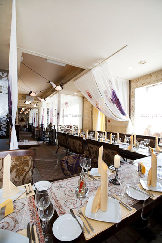 Ресторан Тбилисо — Основной зал, фото банкетного зала