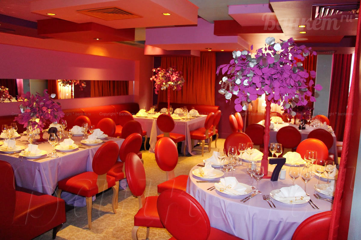 Ресторан Аркобалено — Основной зал, фото банкетного зала