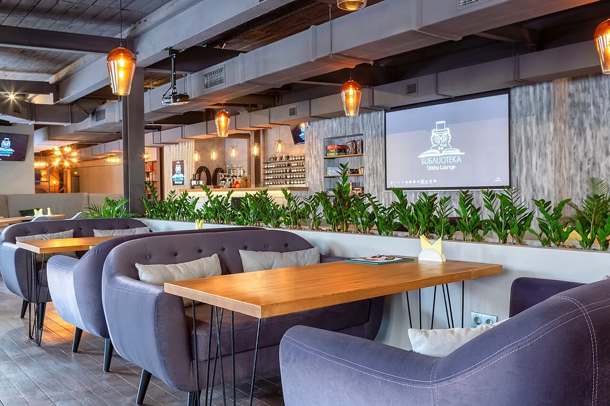Библиотека Shisha Lounge — Зал, фото банкетного зала