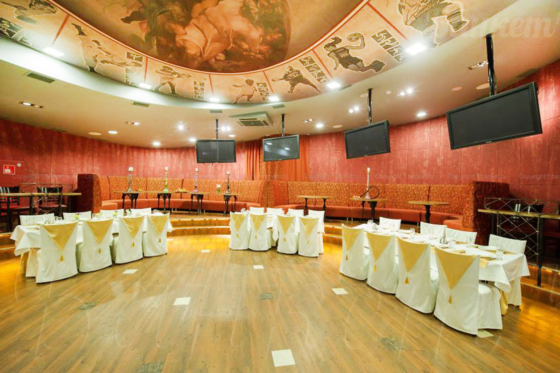 Ресторан Арена — Основной зал, фото банкетного зала