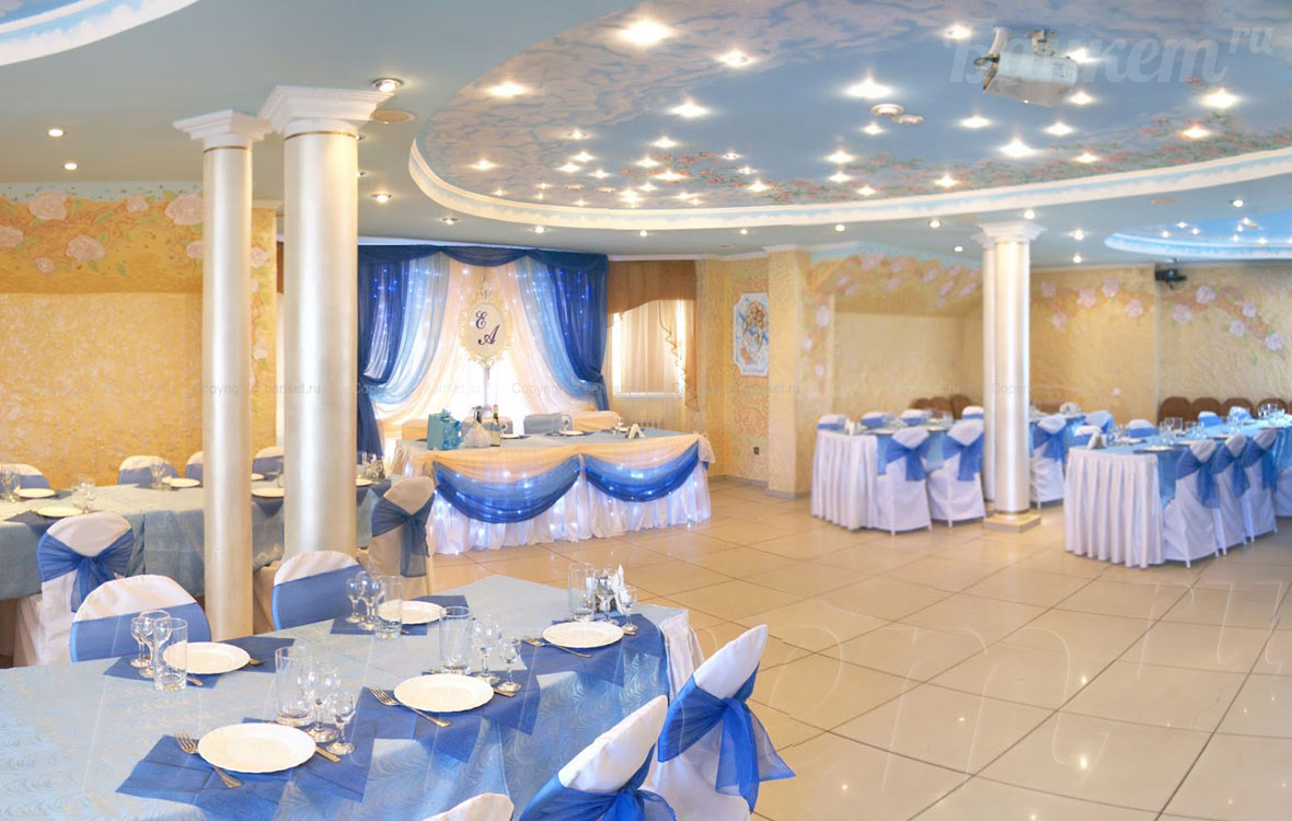 Банкетный зал Поляна — Основной зал, фото банкетного зала