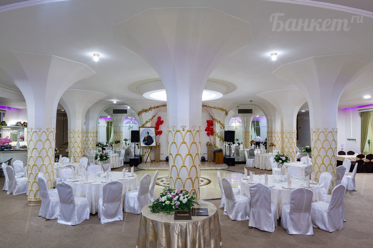 Ресторан Лермонтов — Основной зал, фото банкетного зала