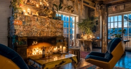 VILLA MR. PINKY — интерьер зала