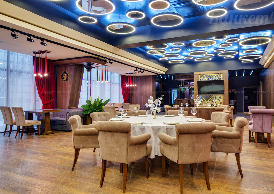 Банкетный зал комплекса Аминьевские бани — Основной зал, фото банкетного зала