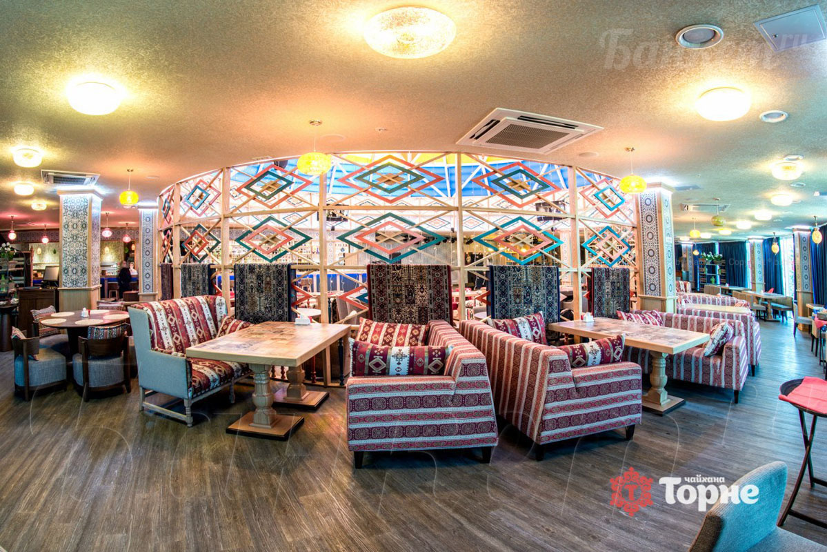 Чайхана Торне — Основной зал, фото банкетного зала