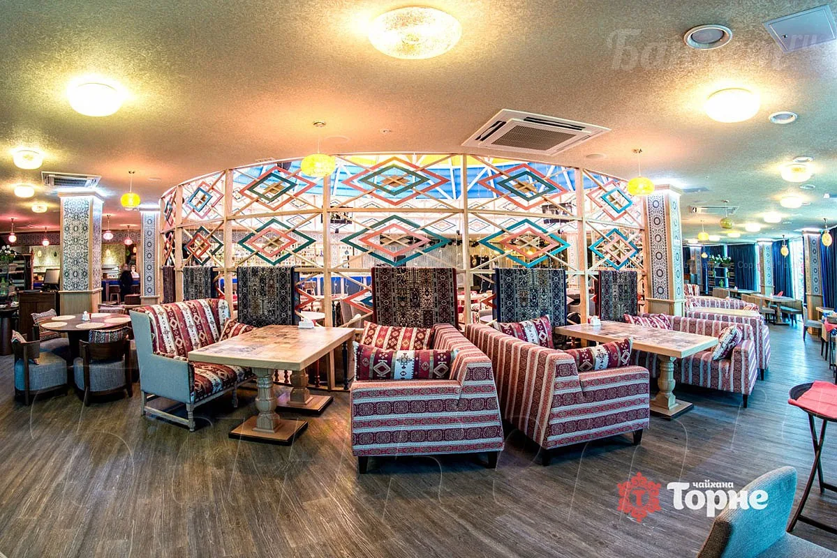 Чайхана Торне — Основной зал, фото банкетного зала