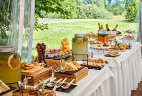 Летний Шатер  Арочный малый — интерьер зала