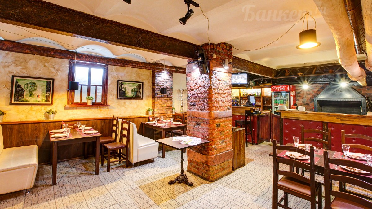 Хинкальная Берега — Основной зал, фото банкетного зала