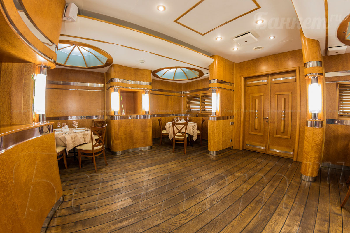 Ресторан River Club Moscow — Зал Виски, фото банкетного зала