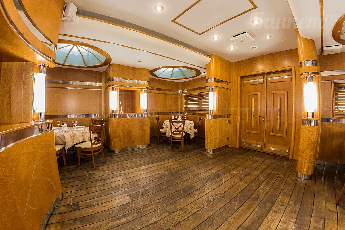 Ресторан River Club Moscow — Зал Виски, фото банкетного зала