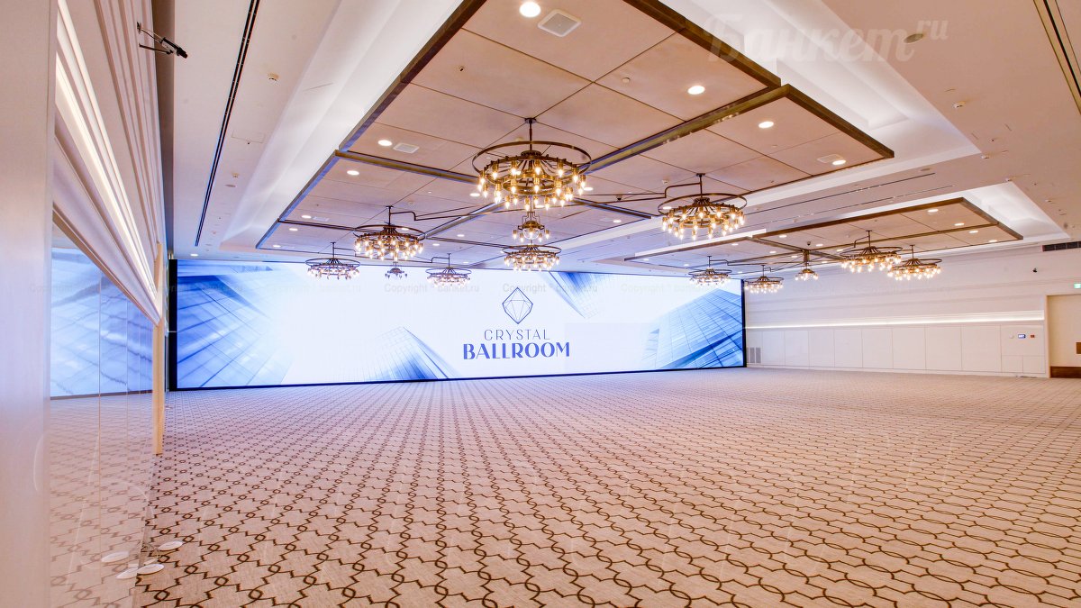 Crystal BallRoom — Основной зал, фото банкетного зала