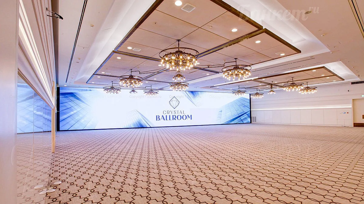 Crystal BallRoom — Основной зал, фото банкетного зала