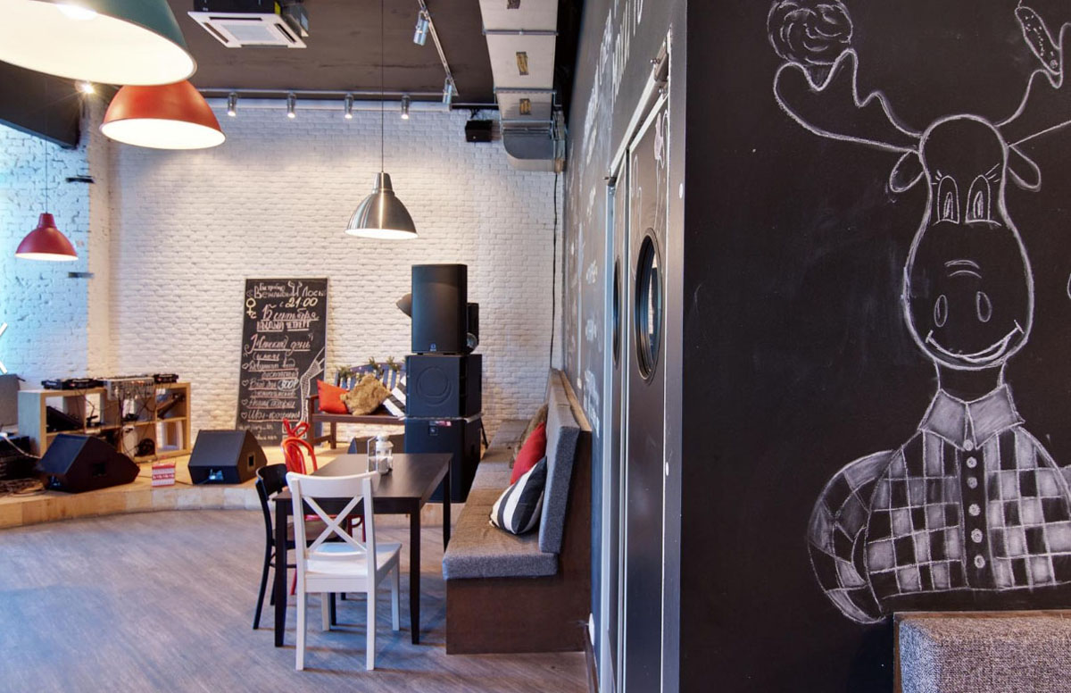 Гастробар Вежливый лось — Банкетный зал, фото банкетного зала