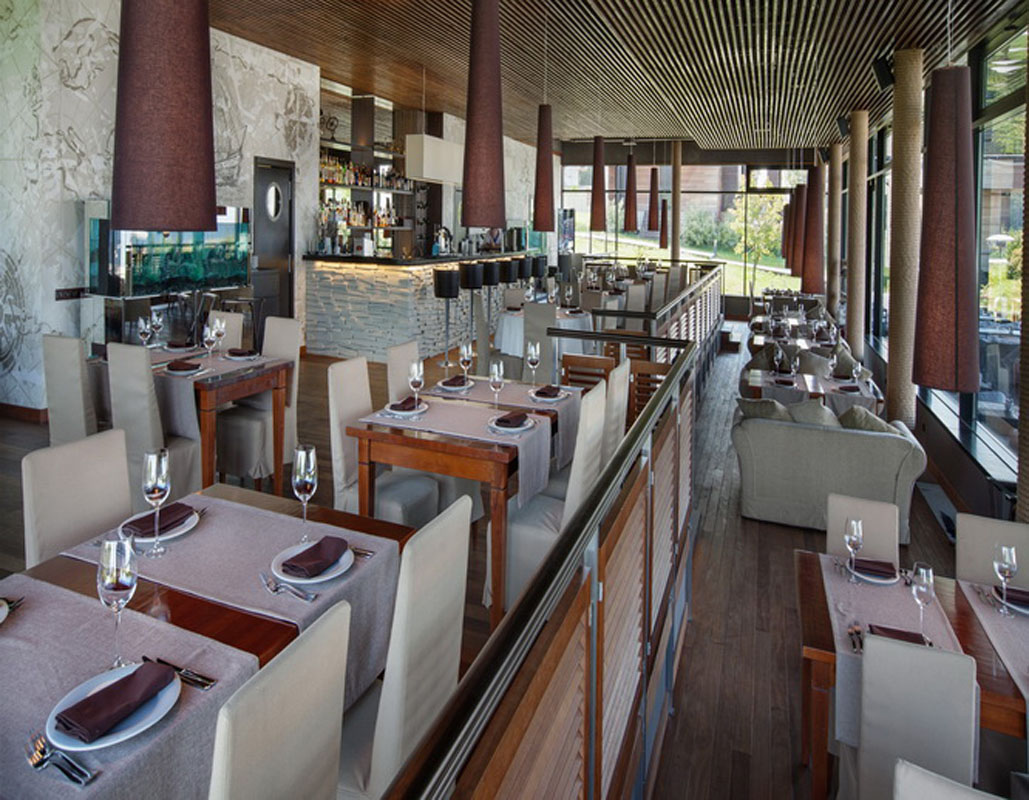 Яхт-клуб Галс — Банкетный зал, фото банкетного зала