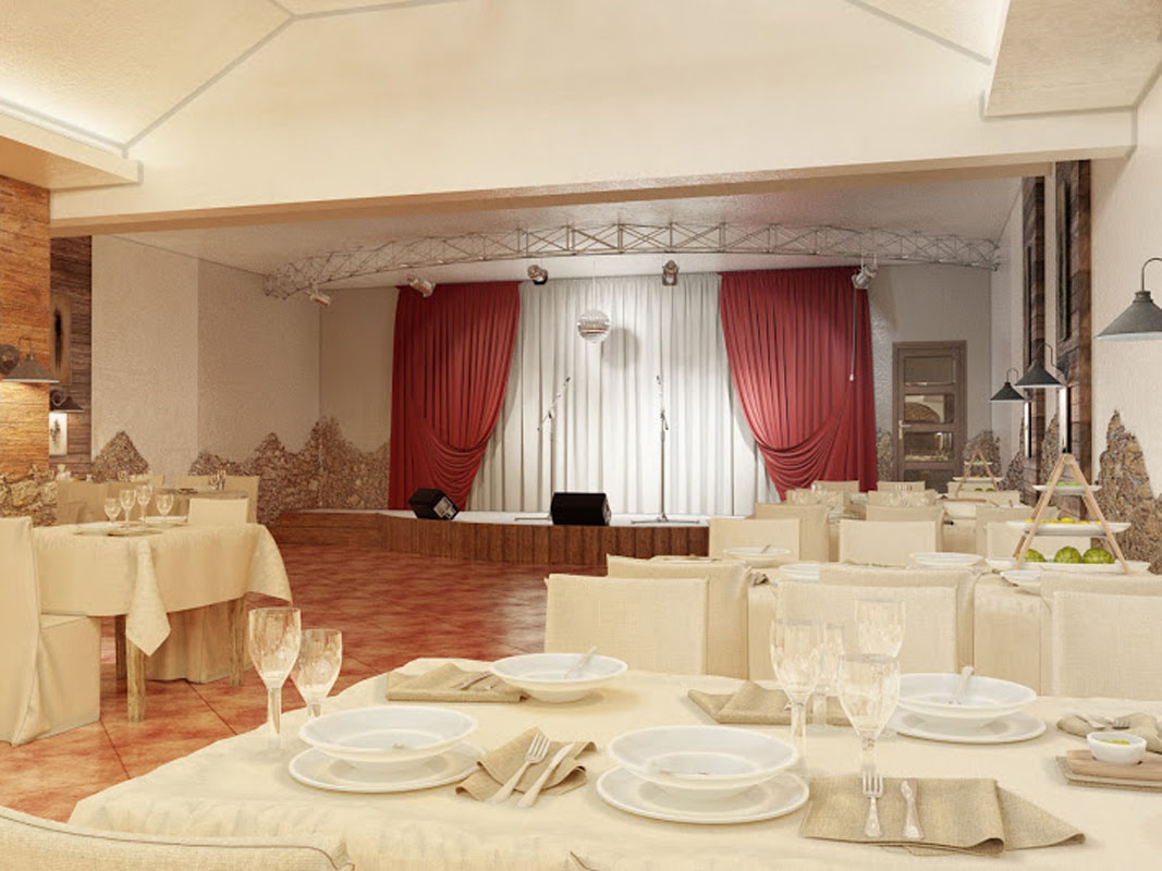 Основной зал — Шашлычный дворик