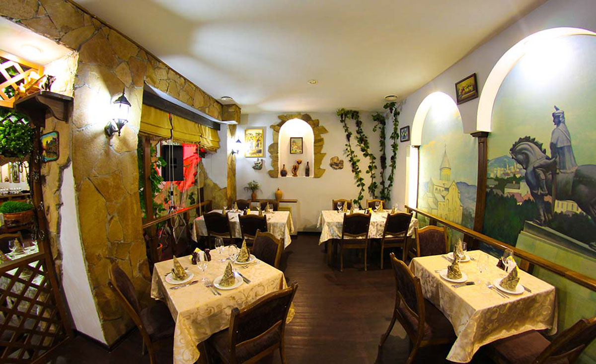 Ресторан Тифлис — Основной зал, фото банкетного зала