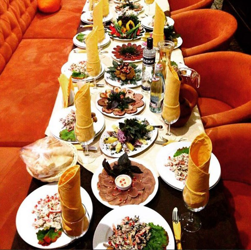 Генацвале — Основной зал, фото банкетного зала