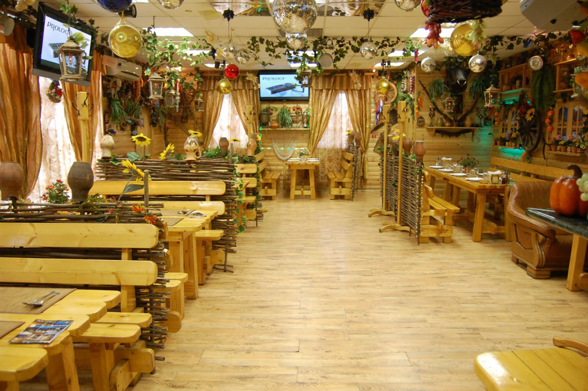 Ресторан Избушка — Банкетный зал, фото банкетного зала