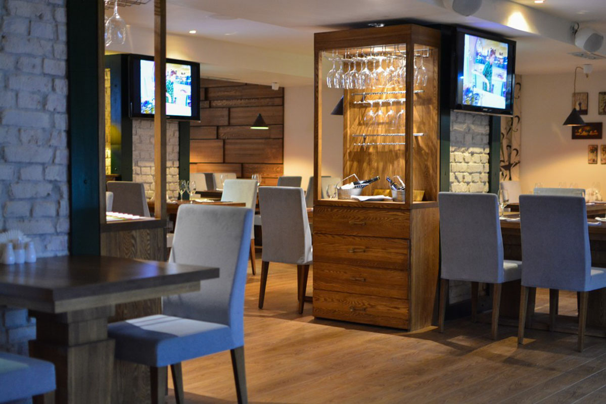 Ресторан Кинза и Базилик — Основной зал, фото банкетного зала