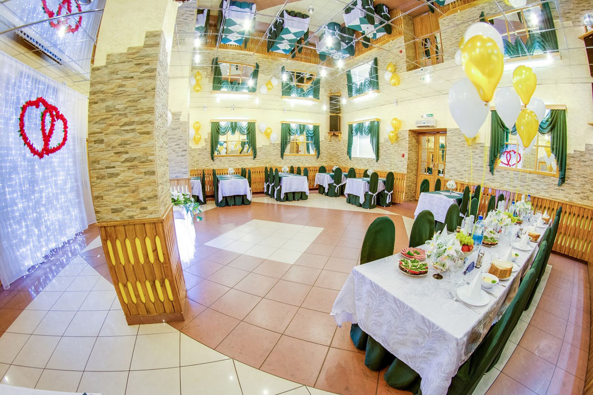 Кафе Светлица — «Зеленый» банкетный зал, фото банкетного зала