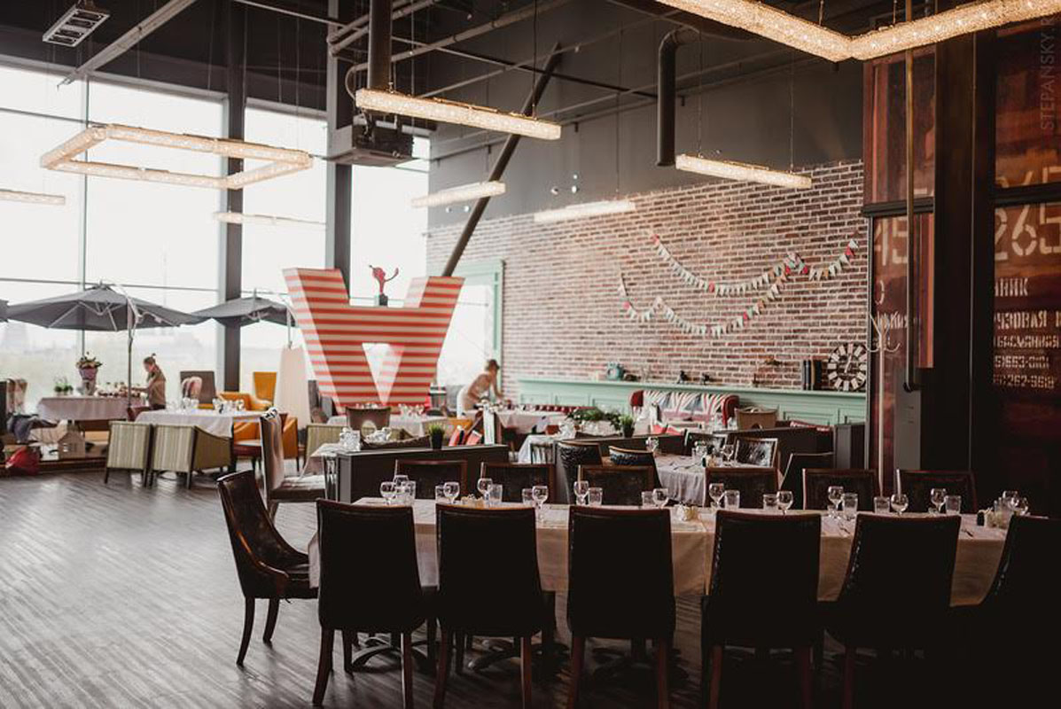 Ресторан Balkon — Основной зал, фото банкетного зала