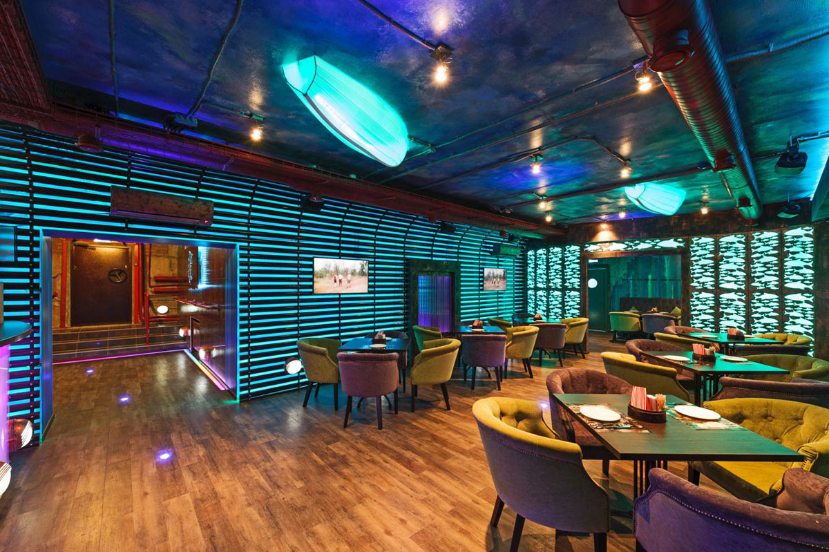 Поющая Селедка — Основной зал, фото банкетного зала