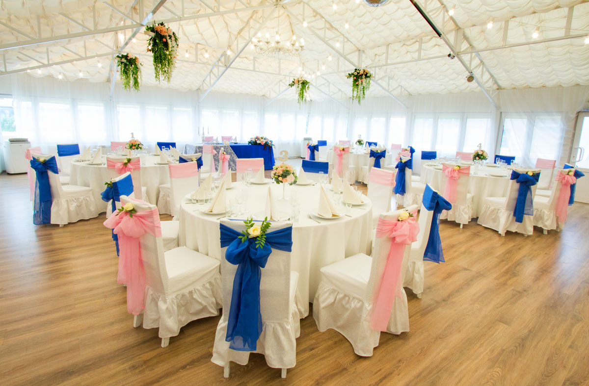 Зал на 2-м этаже (Белый зал) — банкетный зал Ресторан Санторини, фото