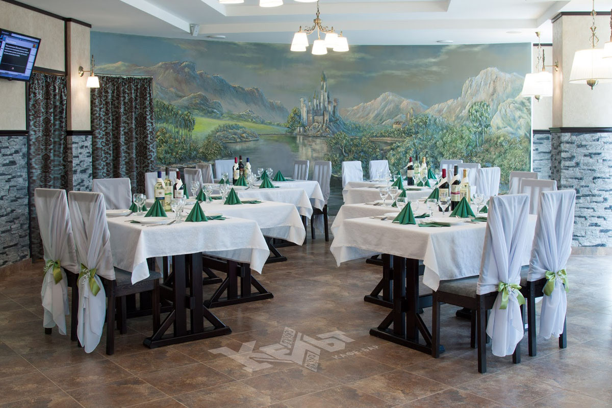 Кафе-бар Кельт — Основной зал, фото банкетного зала