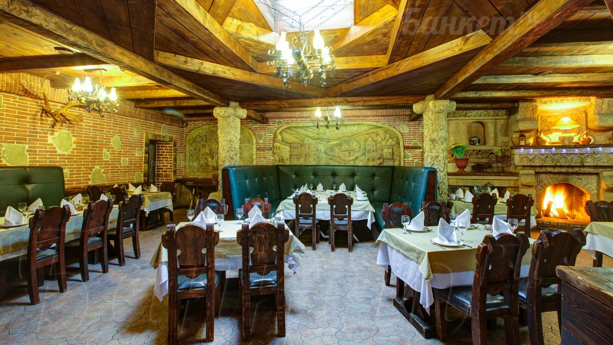 Ресторан Камин — Основной зал, фото банкетного зала