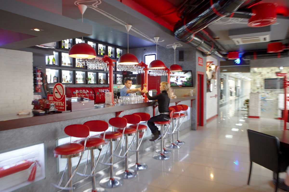 Гриль-бар Пожарка — Основной зал, фото банкетного зала